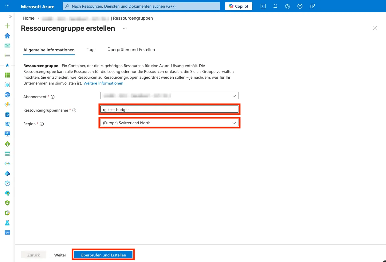 Azure Resource Group Details