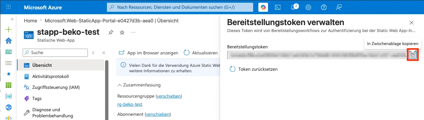 Tokenverwaltung