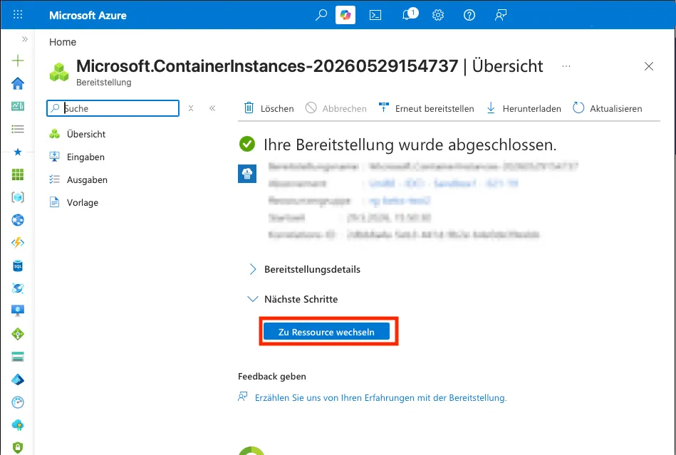 Veröffentlichung abgeschlossen